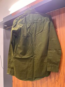 Olive Green Cotton Shirt