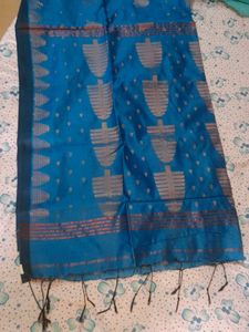 Navy BLUE Handloom Saaree