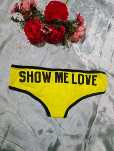 Victoria's Secret Show Me Love Yellow Panties