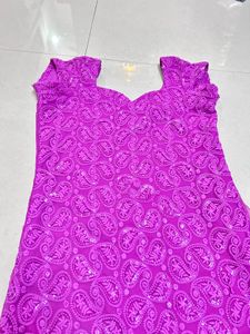 Readymade Chikenkari Kurta Set Dm To Order