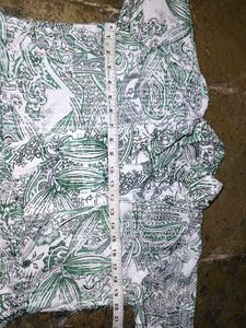 Green &amp; White Printed co-ord Set