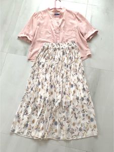Floral Top & Skirt Set
