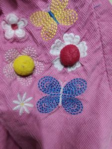 A beautiful pink skirt with acrylic fabric for sty