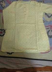 Pale Yellow Kurta