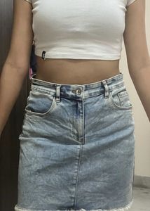 Blue Denim Skirt