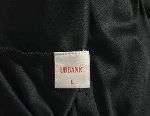 URBANIC Sparkly Black Mini Dress