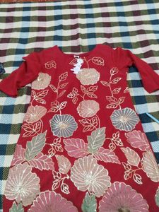 Chiffon Kurta 💗 Hand Embroidery 🪡