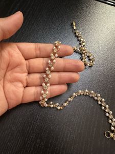 Pearl &amp; Crystal Necklace