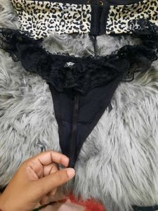 Leopard Print Lingerie Set