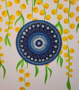 Hand-Painted Mandala Wall Decor