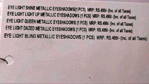 Set of Revolution Eyeshadow 5 Pack