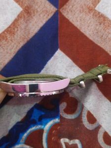 Laurels Olive Green Quartz Watch