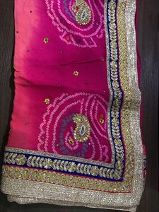 Embroidery Rajputani Saree