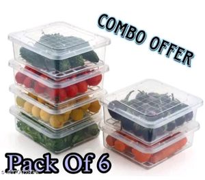 Pack Of 6 Plastic White 1800 Ml