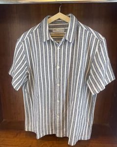 ZARA Men’s Striped Casual Shirt – Size M – Premium