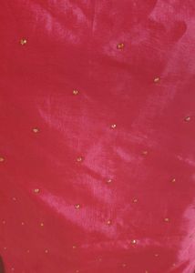 Rani Pink Saree With Golden Stones