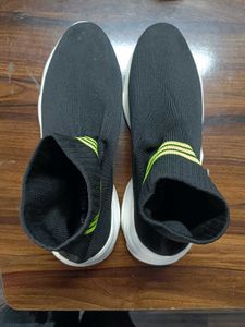 Black Sock Sneakers Size 10