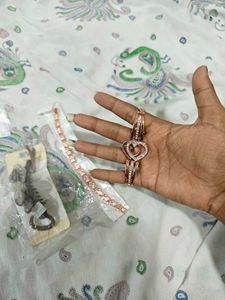 Rose Gold Bracelet &amp; Hair Clip Set