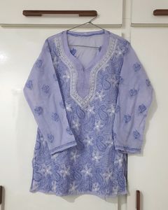 Transparentish Chikankari Kurti