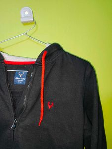 Allen Solly Junior Boy's Black Cotton Sweatshirt
