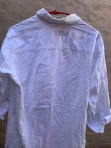 Men&#39;s White branded Casual Shirt