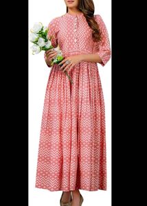 Pure Cotton Ethnic Anarkali Frock