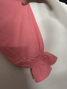 Wild Fable Pink Ruched Crop Top