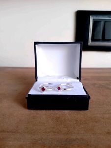 Pink Diamond Toerings Pure Silver