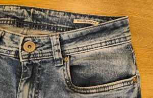 Distressed &amp; Graphic Print Jeans