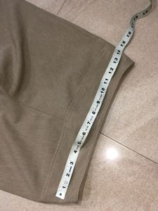 Beige Flare Leg Pants