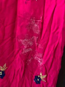Pink Embroidered Kurti