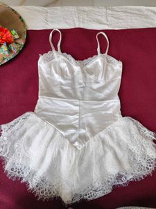 SHEIN Sweetina Women&#39;s  white Valentines Dress