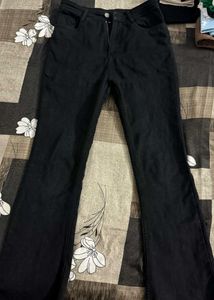 Black Flared Jeans high waist