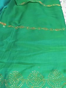 Partyware Embroidered Silk Saree