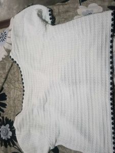 Chic White Knit Jacket