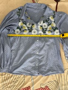 Floral Embroidered Blouse