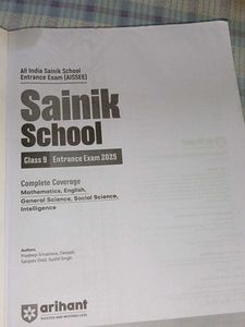Sainik School Class 9 Guide