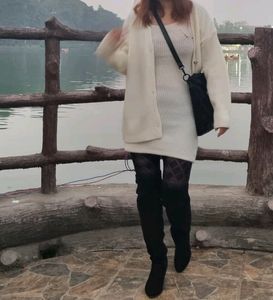 Reming Set Of Dress And Cardigan