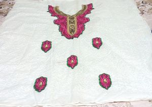 Chikankari Embroidery Dress Material