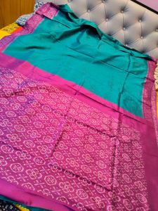 Pure Silk Ikkat Saree