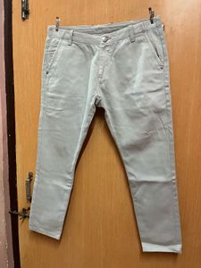 Grey Silver Denin Jeans For Men