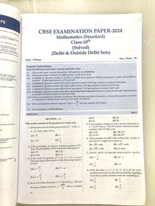 CBSE Question Bank Class 10th MATHEMATICS STANDARD