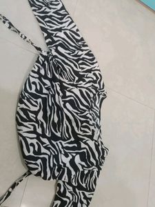 animal Print Crop Top