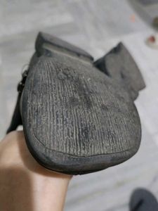 Black leather Ankle Boots