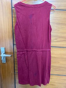 Casual Maroon Dress