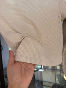 H&amp;M Fitted Cardigan Style Ribbed Top/Size-S