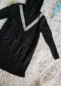 Black Hooded Dress