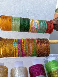 Colorful Set Raindrops Bangles