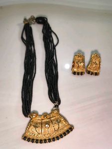 black Jewellery Set choker