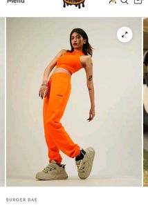 Orange Baggy Joggers